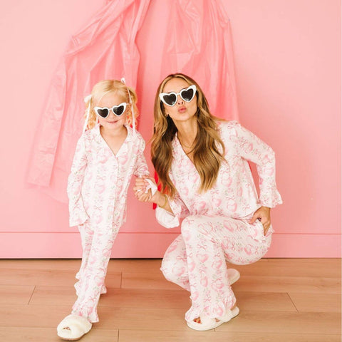 Sweet Wink - Lounge Set - Heart Floral Trellis