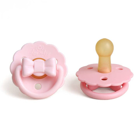 Itzy Ritzy - Sweetie Soother Natural Rubber Paci Set - Pink Bows