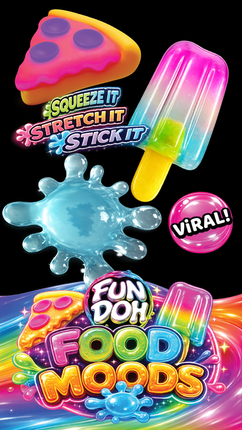 Novelty - Fun Doh Food Moods Snack Attack Squishy