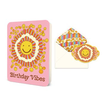 Deluxe Greeting Card - Happy Birthday Vibes