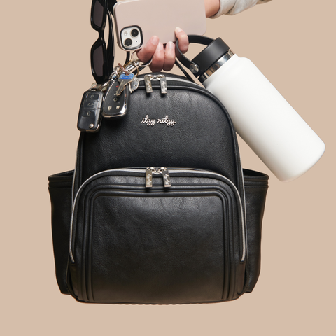 Itzy Ritzy - Diaper Bag Backpack - Noir Itzy Mini Plus™