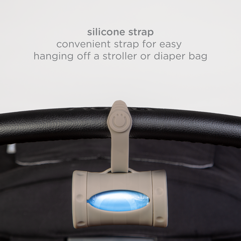Ubbi - Retractable On-the-Go Bag Dispenser - Taupe