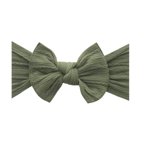 Baby Bling - Cable Knit Knot - Army Green