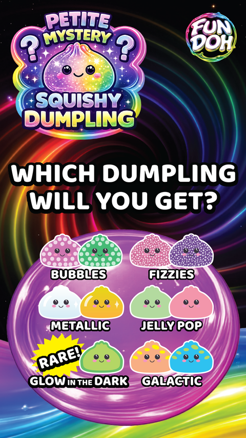 Fun Doh - Squishy Mystery Mini Petite 2.5" Dumpling Toy