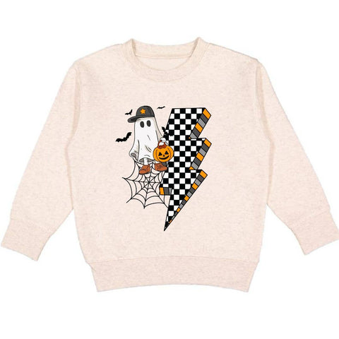 Sweet Wink - Sweatshirt - Checker Ghost Halloween