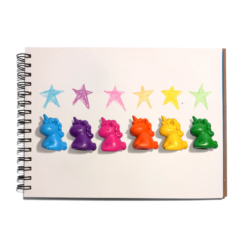 Ooly - Unicorn Party Finger Crayons - Set of 6