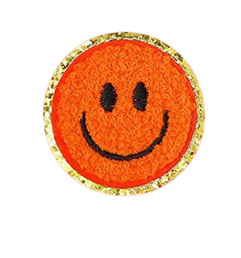 Happy Barb - Patch - Chenille Smiley