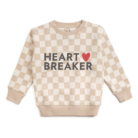 Sweet Wink - Checkered Sweatshirt - Heartbreaker