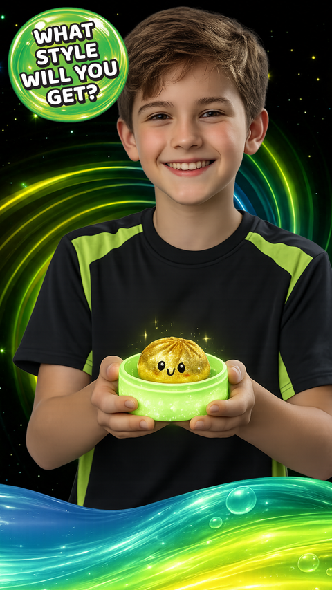 Novelty Toys - Glow-in-the-Dark Mystery Dumpling Squishy Toy