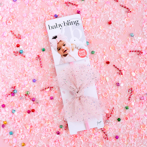 Baby Bling - Tulle Fab Skinny - Pink Tinsel