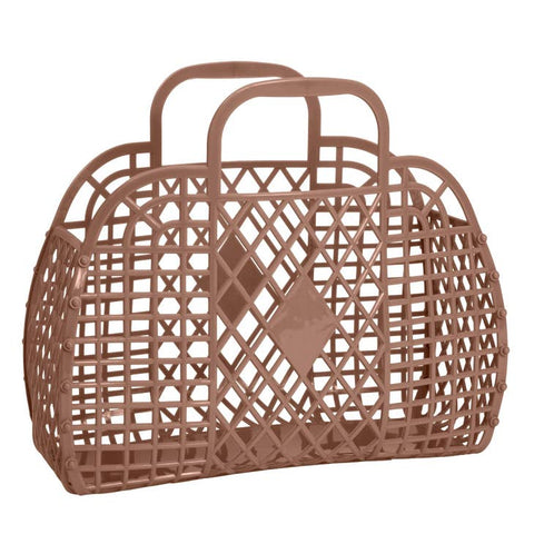 Sun Jellies - Large Retro Basket - Mocha