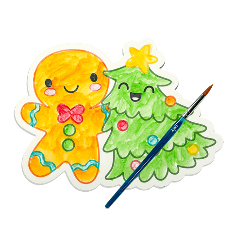 Ooly - Playful Painters Easy Watercolor Painting Kit - Merry & Bright