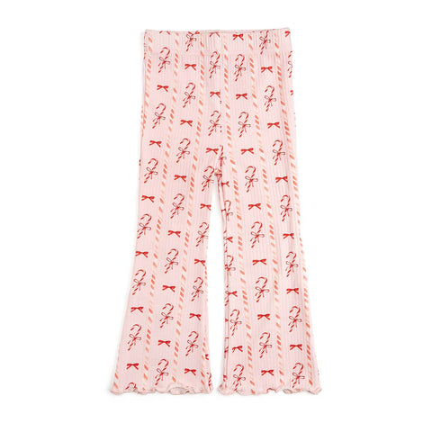 Sweet Wink - Flare Legging - Candy Cane Lane