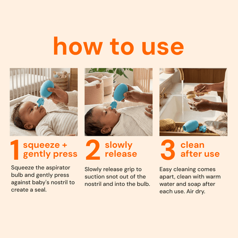 Oogiebear Bulb Aspirator - Orange
