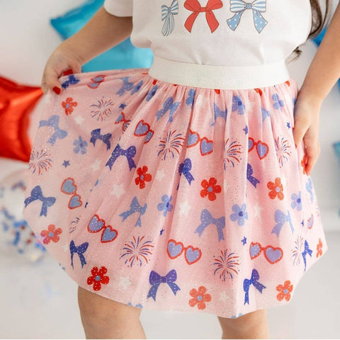 Sweet Wink - Tutu - Red, White, & Cute