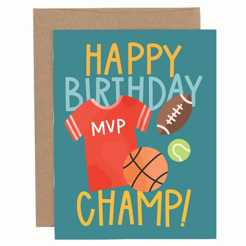 Pippi Post - Birthday Card - Happy Birthday Champ