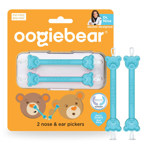 Oogiebear - Booger and Ear Wax Pickers - Orange/Blue