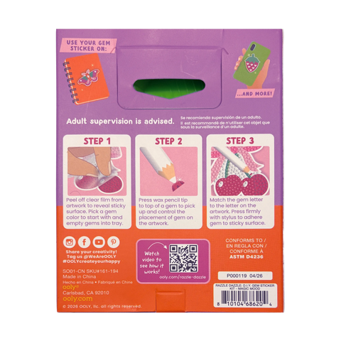 Ooly - Mini Razzle Dazzle DIY Gem Sticker Kit - Magic Mood
