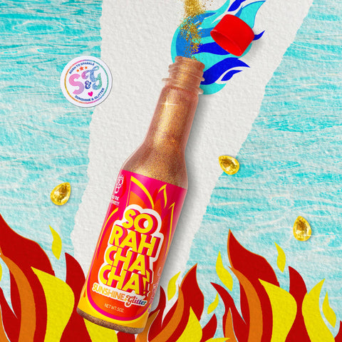 Biodegradable Glitter Aloe Body Gel - SoRahChaCha