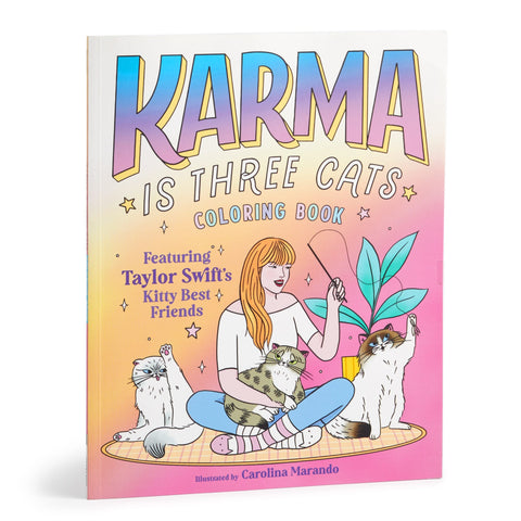 Karma is Three Cats Coloring Book