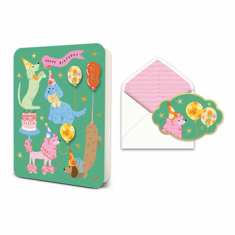 Deluxe Greeting Card - Paw-ty Time