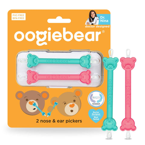 Oogiebear - Booger and Ear Wax Pickers - Orange/Blue