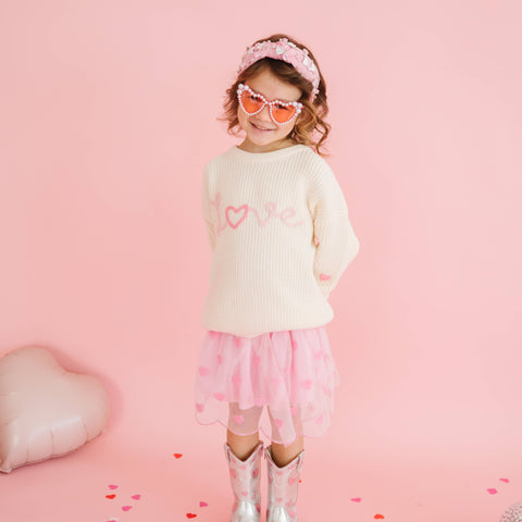 Sweet Wink - Tutu - Mini Sequin Hearts