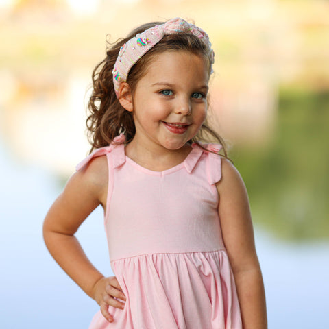 Knotted Headband - Unicorn Rainbow