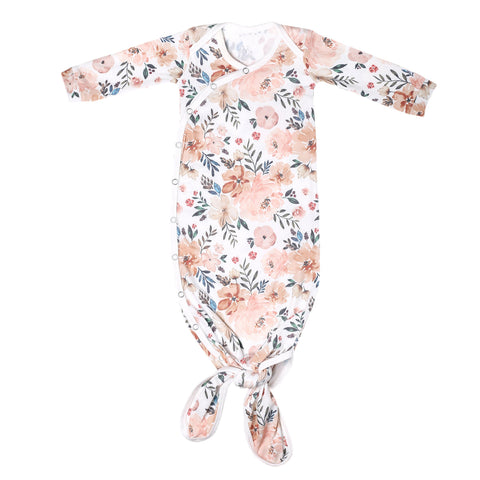 Copper Pearl - Knit Knotted Gown - Autumn