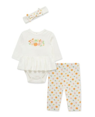 Little Me - Bodysuit Set - Thankful