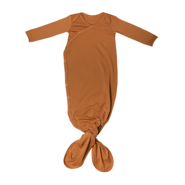 Copper Pearl - Knit Knotted Gown - Camel