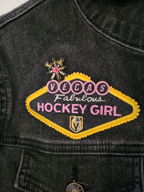 Happy Barb - Patch - Custom Hockey Girl Vegas