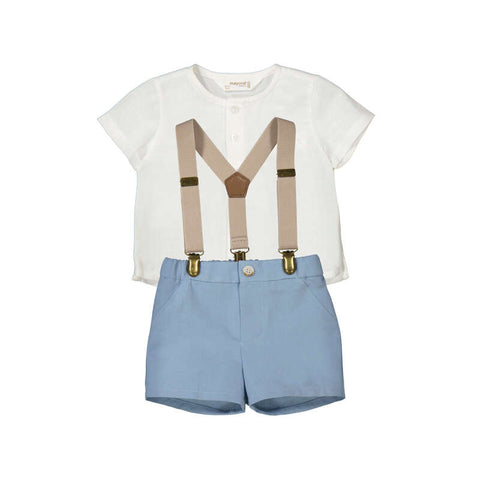 Mayoral - Short Trouser w/ Shirt Set - Blue