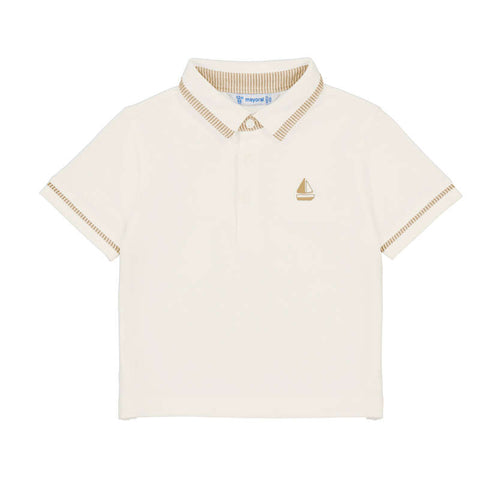 Mayoral - Short Sleeve Collared Polo - Sailboat