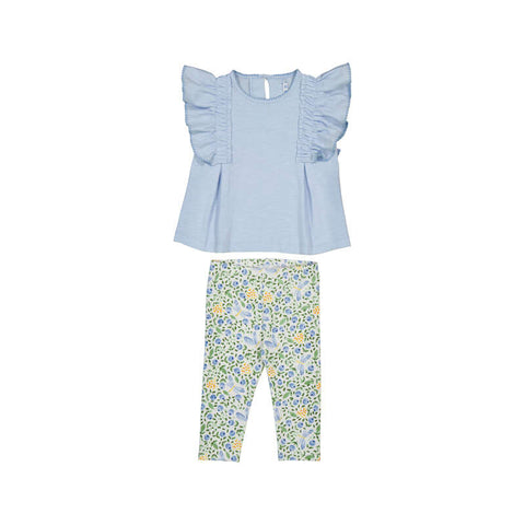 Mayoral - Leggings Set - Sky Floral
