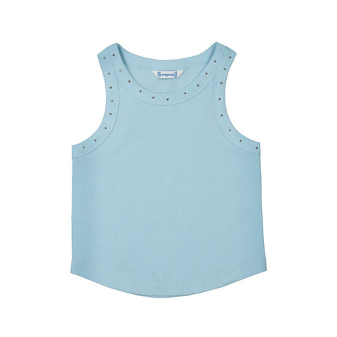 Mayoral - Studded Tank - Aqua Blue
