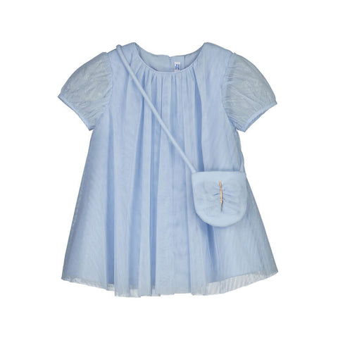 Mayoral - Tulle Dress w/ Bag - Sky