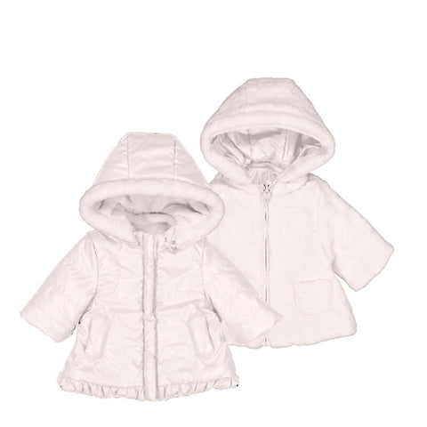 Mayoral - Reversible Coat - Baby Rose