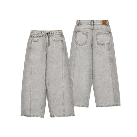 Mayoral - Denim Wide Leg Pants - Grey