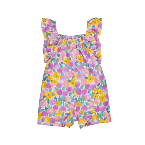 Mayoral - Knit Printed Jumpsuit - Lilac Floral