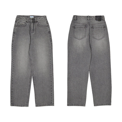 Mayoral - Relaxed Long Denim Pants - Grey