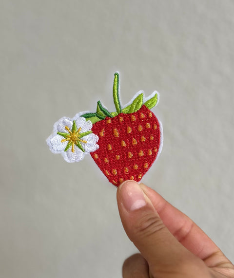 Happy Barb - Patch - Strawberry With Stem