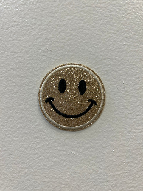 Happy Barb - Patch - Glitter Smiley Face (Assorted Colors)
