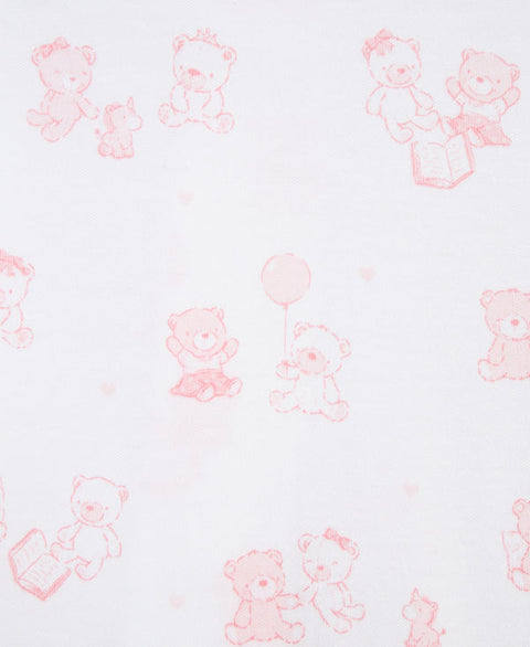 Little Me - Footie - Pink Bear All Over