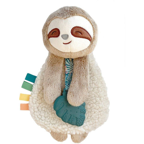 Itzy Ritzy - Itzy Lovey Plush With Silicone Teether - Peyton Sloth