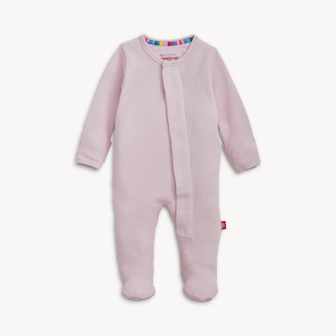 Magnetic Me - Waffle Modal Footie - Lilac Snow