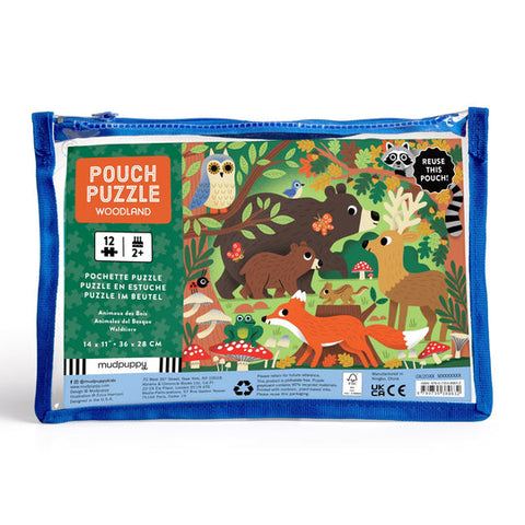 Mudpuppy - Pouch Puzzle - Woodland