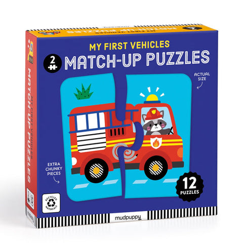 Mudpuppy - Match-Up Puzzles - My First Vehicles