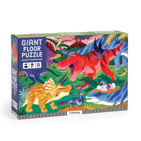 Mudpuppy - Giant Floor Puzzle - Mighty Dinosaurs