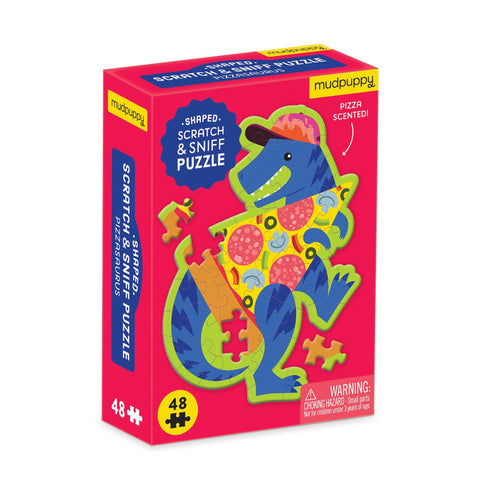 Mudpuppy - Scratch and Sniff Mini Puzzle - Pizzasaurus